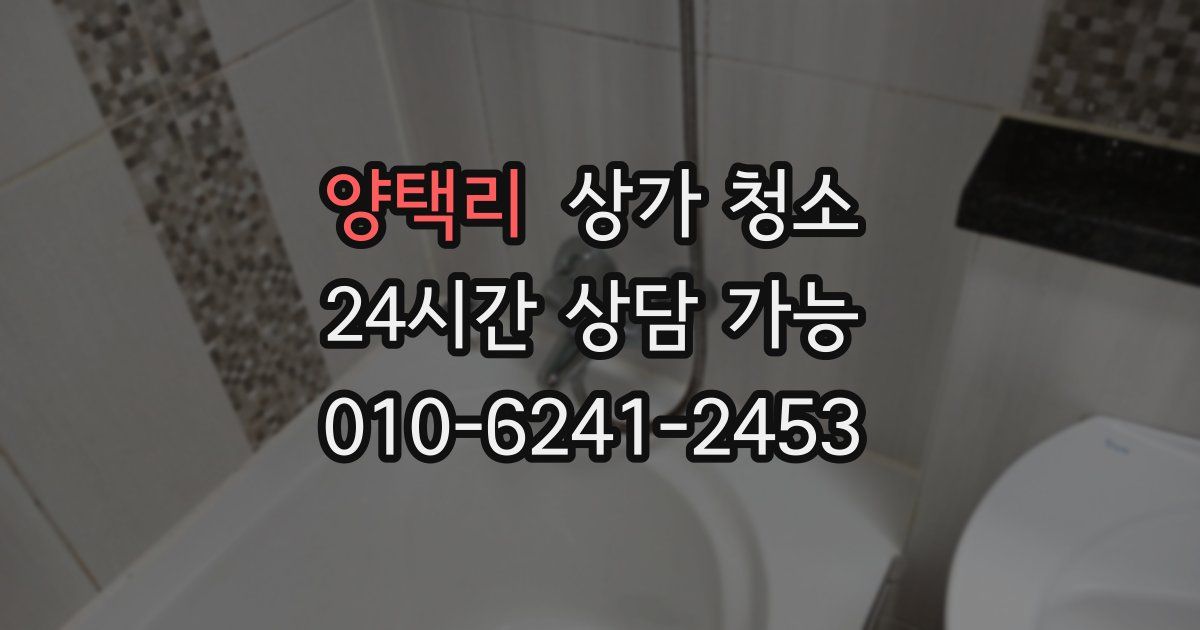 양택리 상가 청소