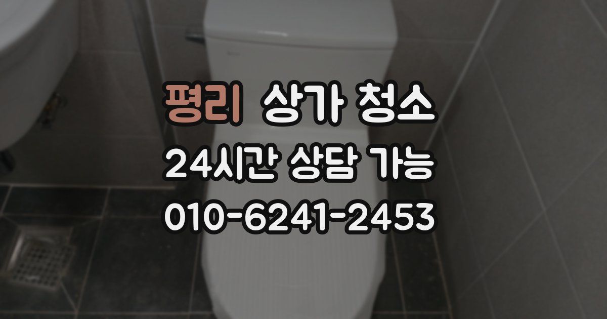 평리 상가 청소