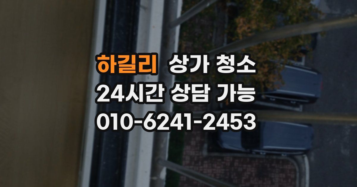 하길리 상가 청소