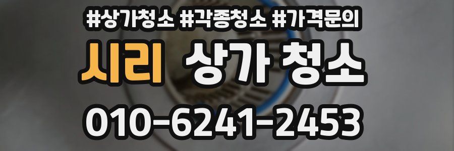 시리 상가 청소