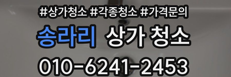 송라리 상가 청소