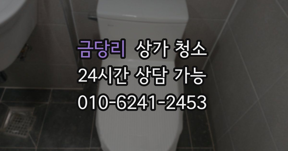 금당리 상가 청소