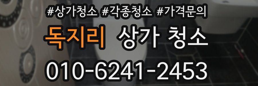 독지리 상가 청소
