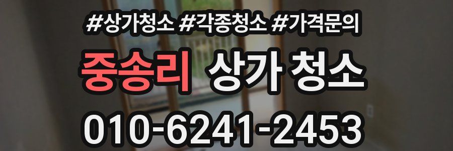 중송리 상가 청소