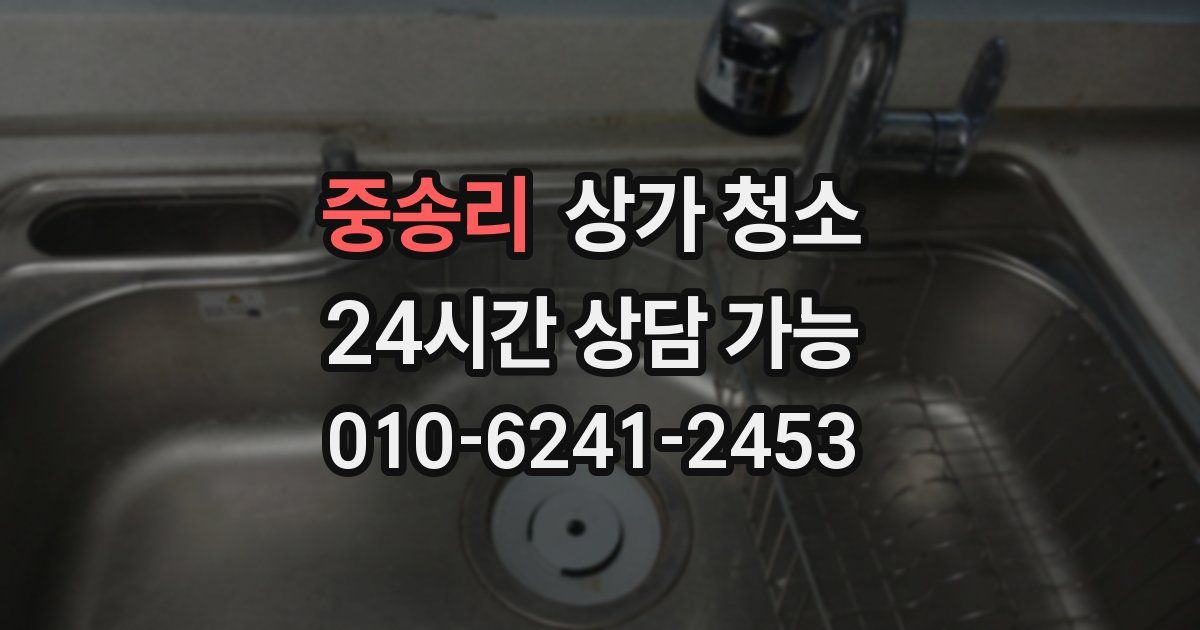 중송리 상가 청소