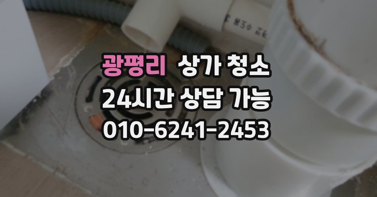 광평리 상가 청소