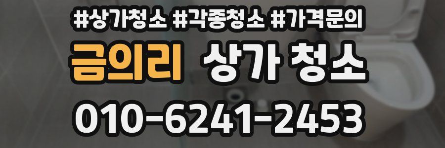 금의리 상가 청소