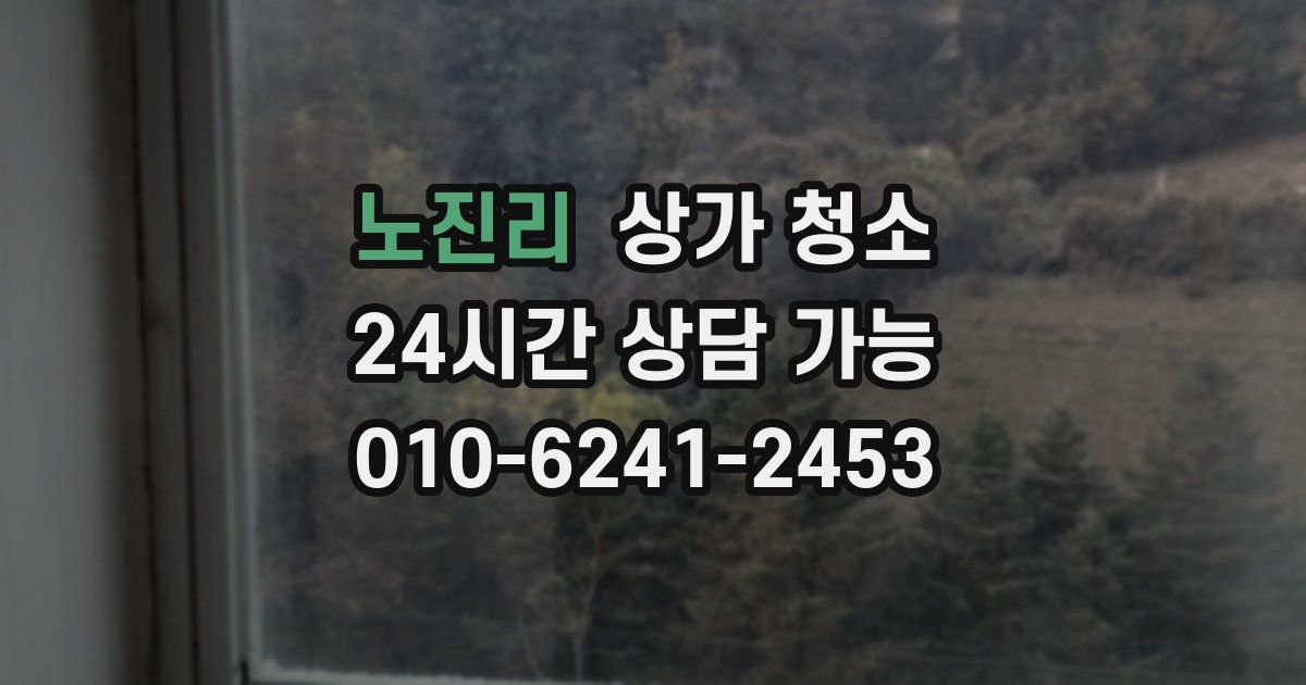 노진리 상가 청소