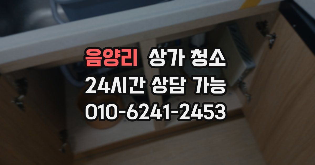 음양리 상가 청소