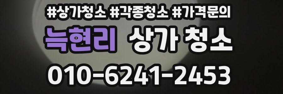 늑현리 상가 청소