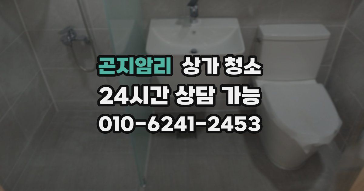 곤지암리 상가 청소