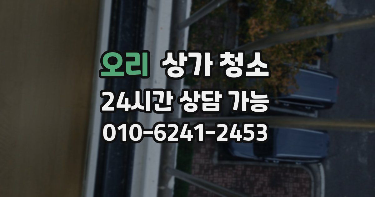 오리 상가 청소