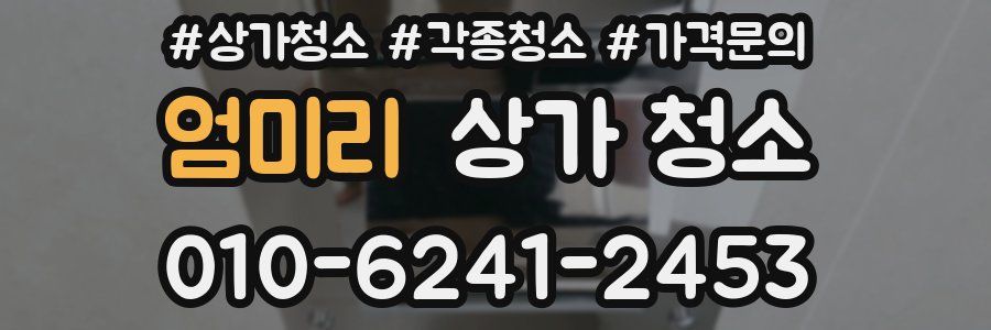엄미리 상가 청소