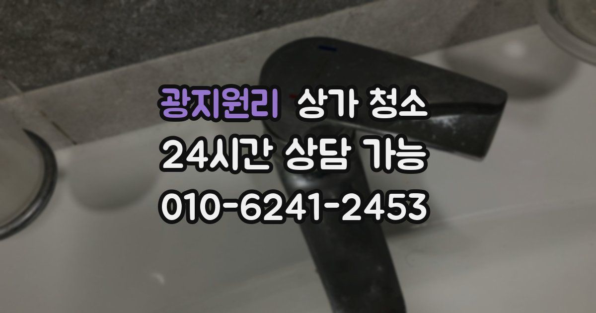 광지원리 상가 청소