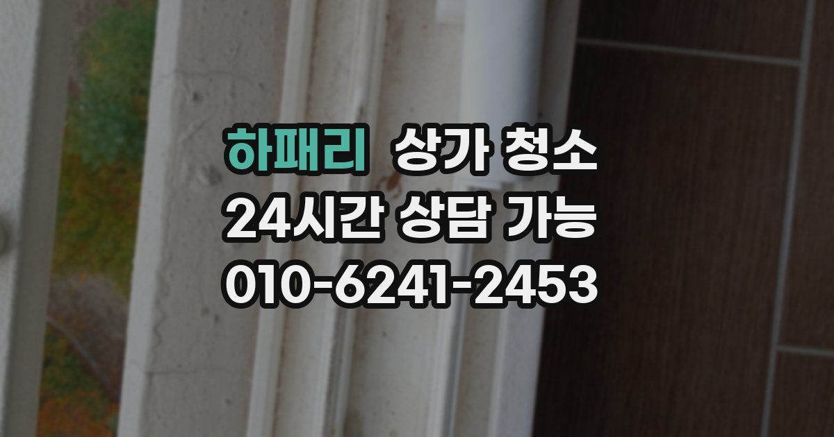 하패리 상가 청소