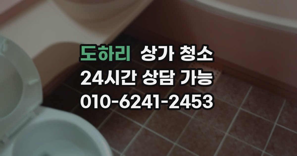 도하리 상가 청소