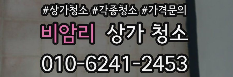 비암리 상가 청소