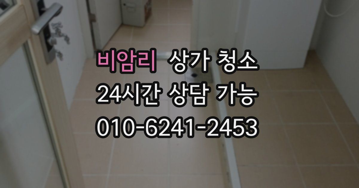 비암리 상가 청소