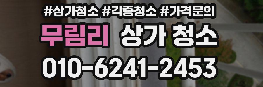 무림리 상가 청소