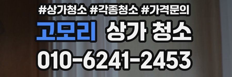 고모리 상가 청소