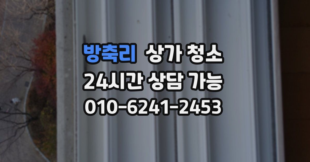 방축리 상가 청소