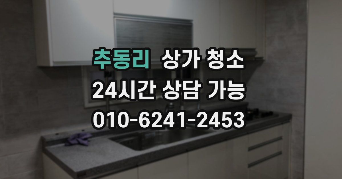 추동리 상가 청소