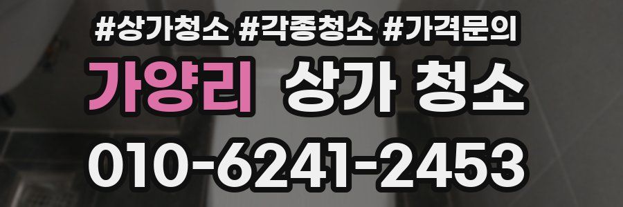 가양리 상가 청소