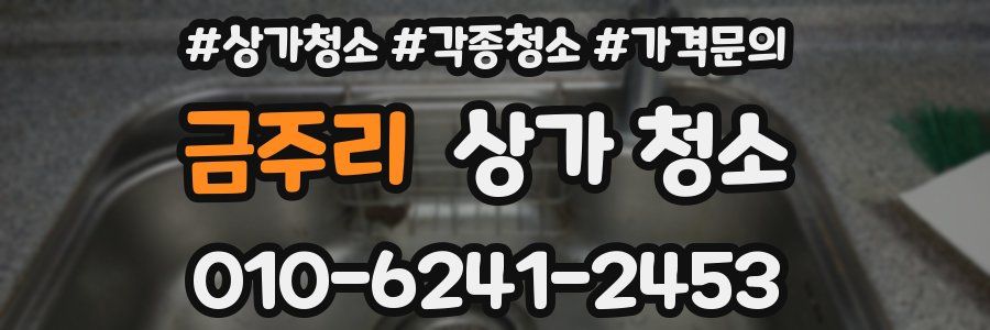 금주리 상가 청소