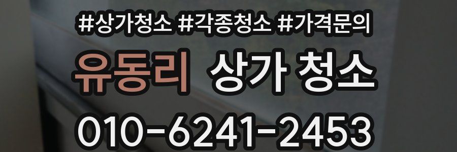 유동리 상가 청소