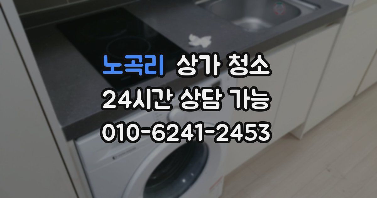 노곡리 상가 청소