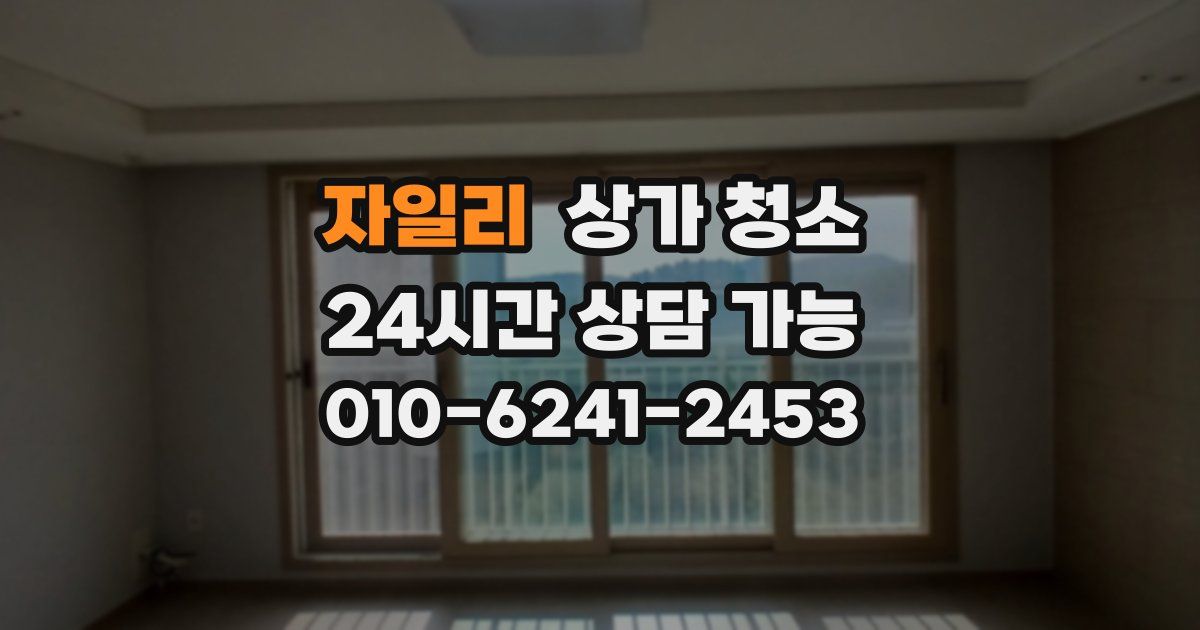 자일리 상가 청소