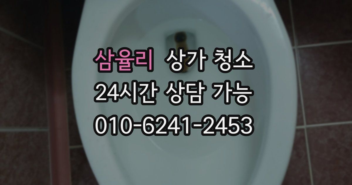 삼율리 상가 청소