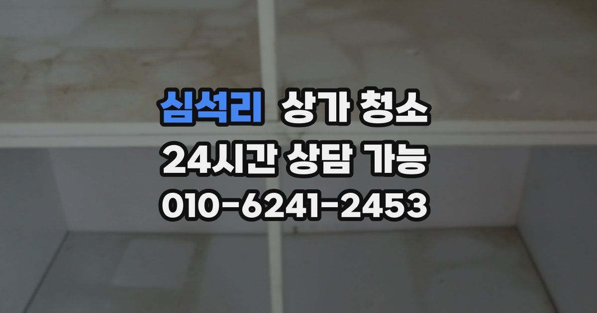 심석리 상가 청소