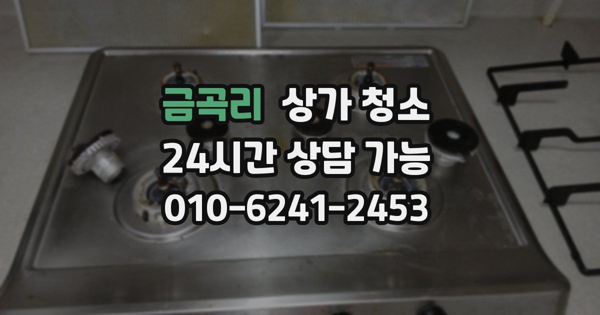 금곡리 상가 청소