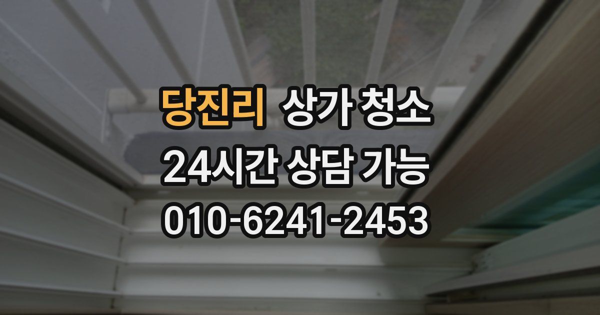 당진리 상가 청소