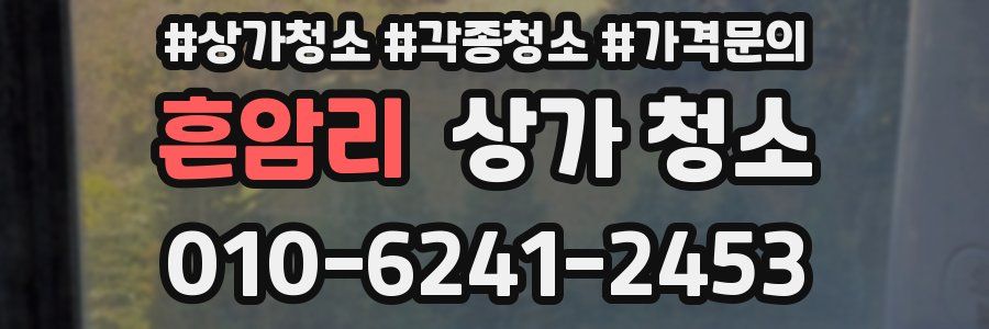 흔암리 상가 청소