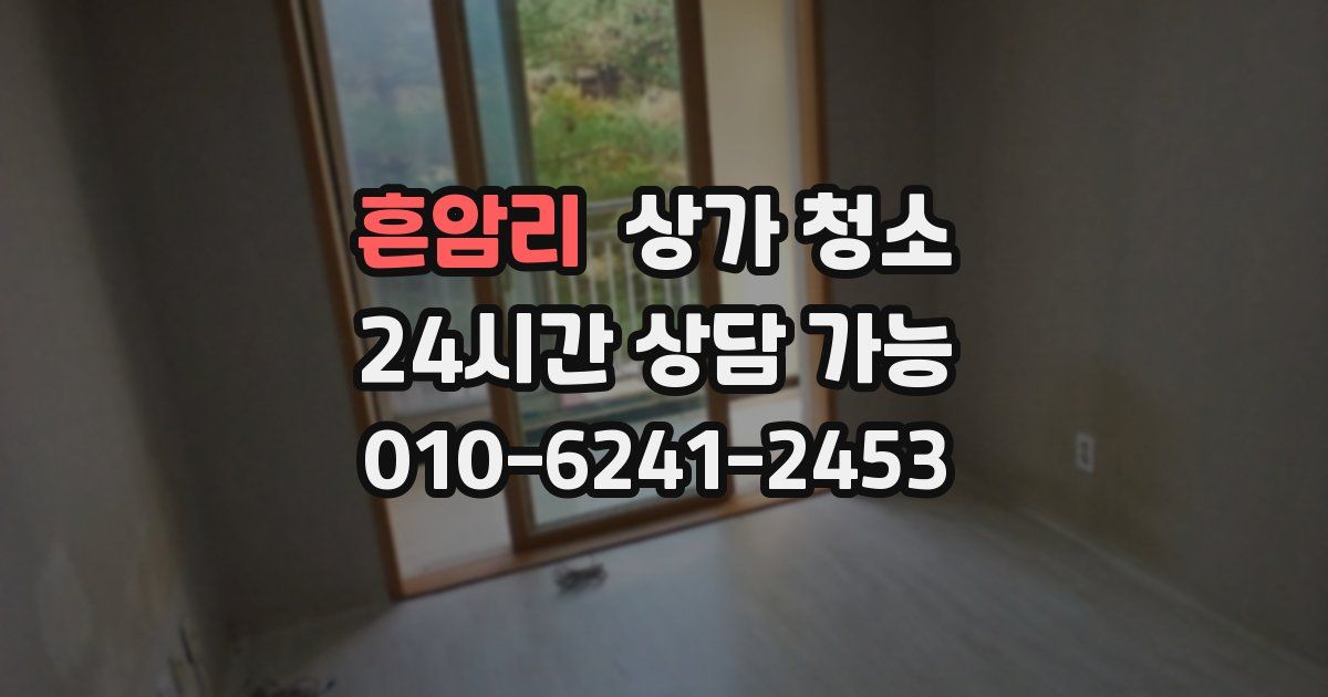 흔암리 상가 청소