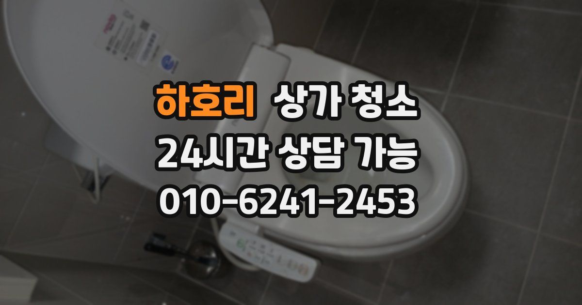 하호리 상가 청소