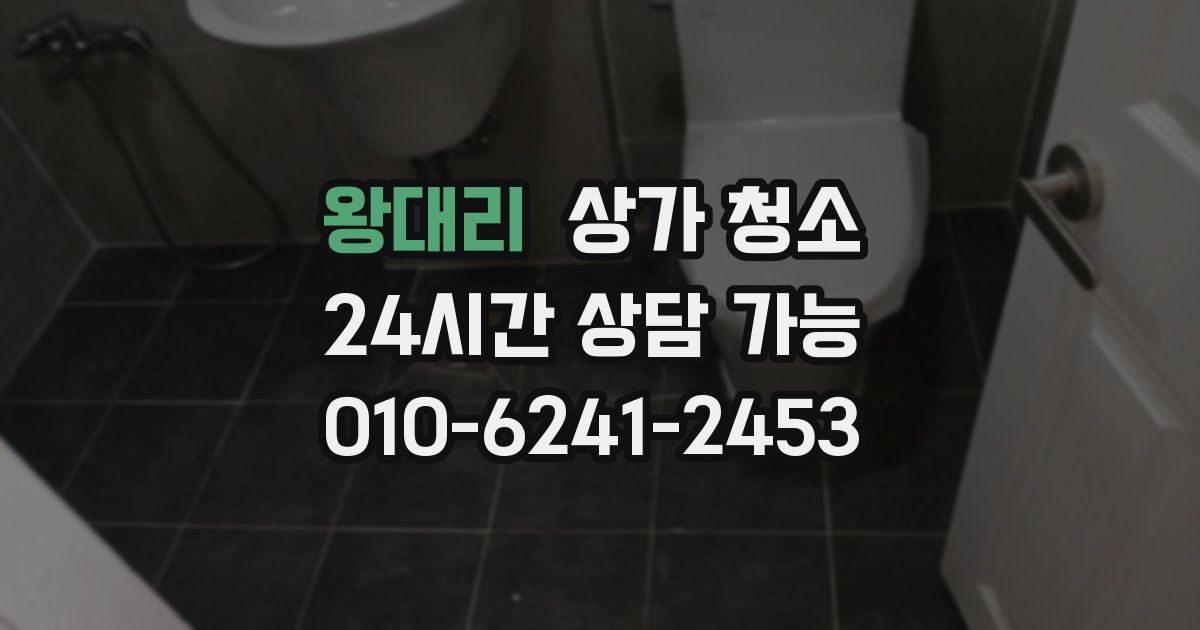 왕대리 상가 청소