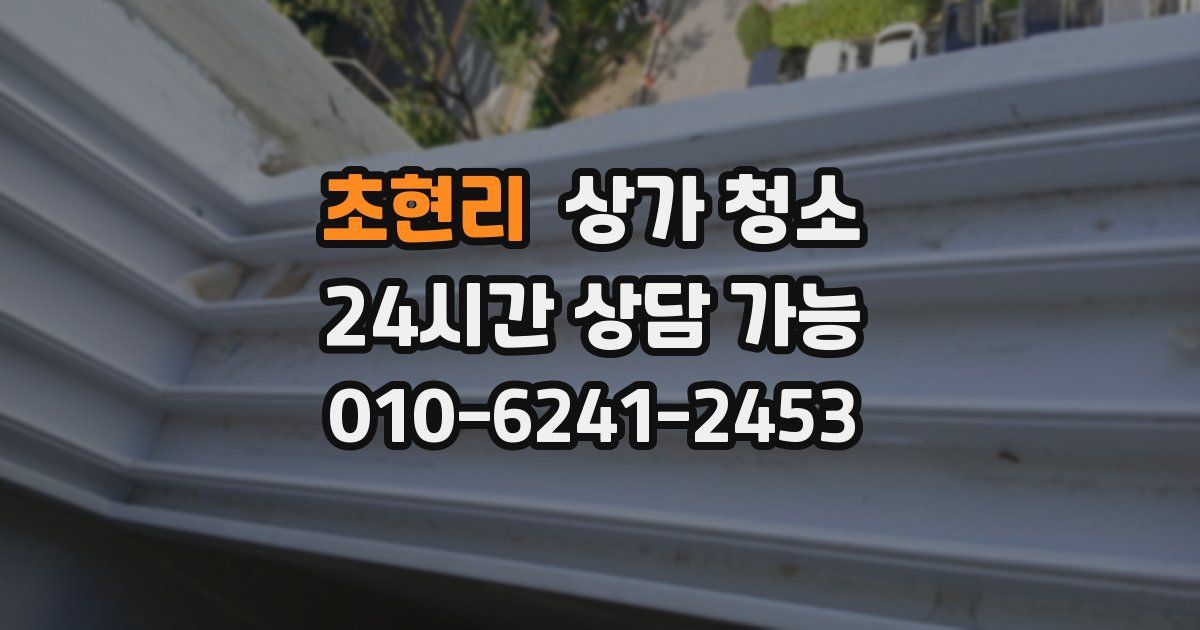 초현리 상가 청소