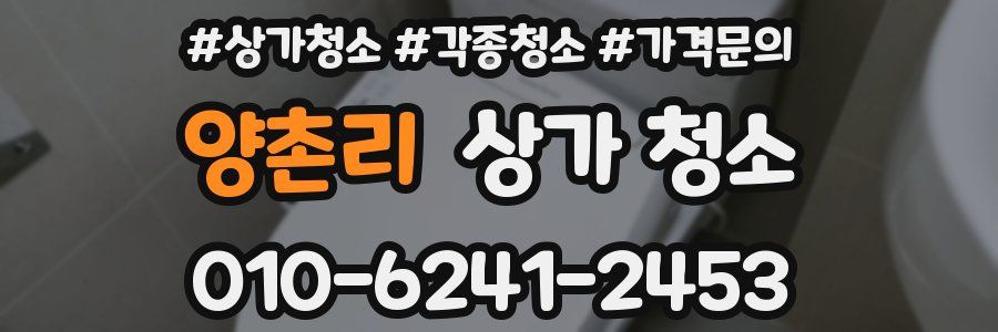 양촌리 상가 청소