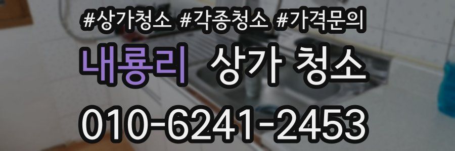 내룡리 상가 청소