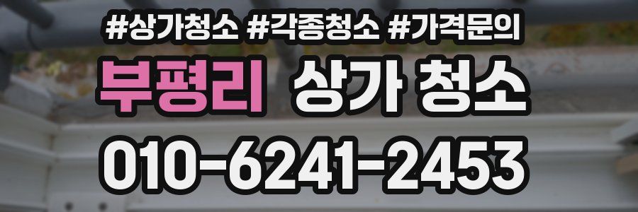 부평리 상가 청소