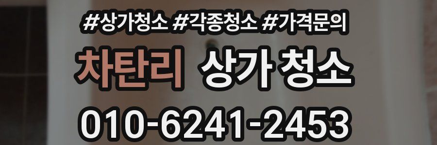 차탄리 상가 청소