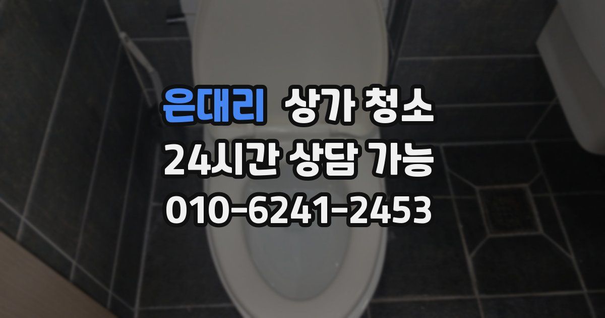 은대리 상가 청소
