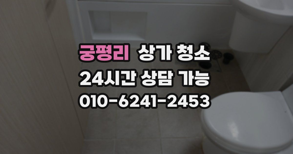 궁평리 상가 청소