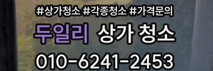 두일리 상가 청소