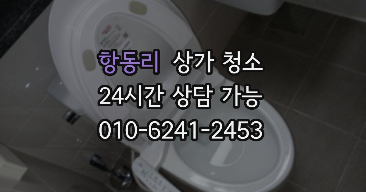 항동리 상가 청소