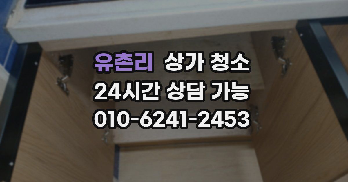 유촌리 상가 청소