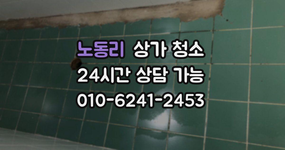 노동리 상가 청소